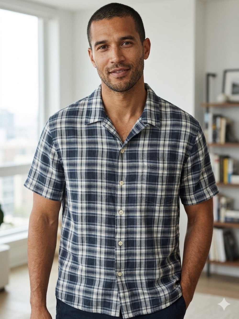 BUCK MASON BREEZE COTTON LINEN S/S SHIRT